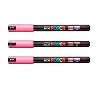 Lot de 3 feutres Posca PC-1MR Uni-Ball, disponible dans une gamme de 16 couleurs