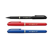 Lot de 3 Feutres Sign Pen "LIV" MYT-7 Bleu Noir Rouge par Mitsubishi Pencil Japon