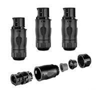 Lot de 3 fiches de connexion d'alimentation, BC01 tête femelle pour Betteri BC01 femelle 3 pôles IP68 étanche BC01 pour prise Schuko