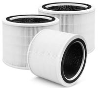 Lot de 3 filtres de rechange Core 200S pour purificateur d'air intelligent LEVOIT Core 200S WiFi, filtre HEPA Core 200S-RF, filtre HEPA de rechange en 3 étapes de qualité H13