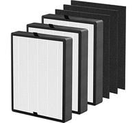 Lot de 3 filtres de rechange HEPA 45i compatibles avec purificateur d'air BreatheSmart Flex et 45i, 3 filtres HEPA H13 avec 3 pré-filtres au carbone, pièce # B4-Fresh/FL40-argent-carbone