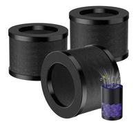 Lot de 3 filtres de rechange TZ-K1 compatibles avec les purificateurs d'air ToLife TZ-K1, FreAire KN6391 et MK01 MK06, filtre HEPA 3 en 1 H13, filtre à charbon actif et préfiltre, filtre rotatif à