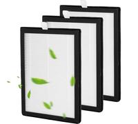 Lot de 3 filtres HEPA compatibles avec déshumidificateur et purificateur d'air Meaco 12 L à faible consommation d'énergie, filtres de rechange de 26 x 19 x 1 cm, non compatibles avec le modèle Arete