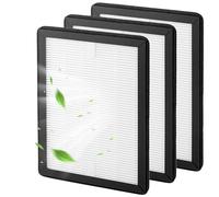 Lot de 3 filtres HEPA compatibles avec déshumidificateur et purificateur d'air MeacoDry Arete One & Two 10 L/12 L, filtre de rechange Hepa Mellbree H13 Capture la poussière, le pollen, les squames