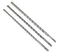 Lot de 3 forets SDS Plus pour maçonnerie, de 10 mm, 12 mm et 14 mm, pour béton
