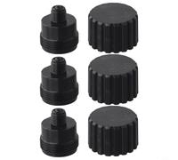 Lot de 3 gobelets à huile pour valve Jandy 2133 : kit de graisse en plastique robuste pour vannes de piscine à 2 voies et 3 voies - Partie de prévention et d'entretien des fuites Noir 12 x 12 x 2 cm