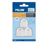 Lot De 3 Gommes De Rechange Pour Gomme Taille-Crayons - Capsule - Milan