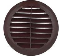 Lot de 3 Grille ronde pour gaine et PVC avec moustiquaire Ø100 Marron