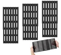 Lot de 3 grilles de cuisson réglables - 15 cm de large - Grille universelle de rechange pour barbecue - Grilles de cuisson universelles pour barbecue à gaz - Extensible de 31 cm à 48 cm de profondeur