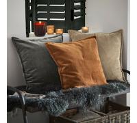 Lot de 3 housses de coussins Lumeau orange/gris/beige H/L env. 40/40 cm