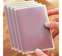 Lot de 3 housses de passeport en PVC transparent - Imperméables et résistantes aux rayures, conçues pour le rangement de documents de voyage, transparent, Transparent