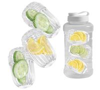 Lot de 3 infuseurs à thé amovibles en maille plastique pour feuilles de thé/café/fruits, compatible avec les bouteilles Stanley/Hydro Flask à large goulot, panier diffuseur de thé transparent avec