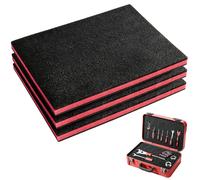Lot de 3 inserts en mousse de 600 x 400 x 50 mm pour boîtes à outils