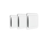 Zenitech Lot de 3 interrupteurs Simples 10A - Chrome