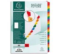Lot de 3 Jeux d'intercalaire numérique 31 positions en carte blanche 170g, onglets Mylar®. Format A4 G