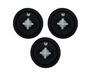 Lot de 3 joints de diaphragme Siamp 34951307 pour valve de remplissage de réservoir de toilettes - Joint d'étanchéité en caoutchouc 95 95L 99T 99B compatible avec Laufen pour entrée latérale