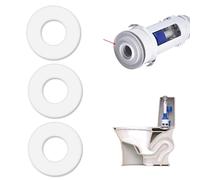 Lot de 3 joints de valve de chasse d'eau 816.418.00.1 compatibles avec Geberit - Rondelles d'étanchéité en silicone transparent - Joint de réparation en caoutchouc - Joint de réservoir de toilette