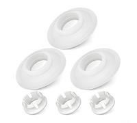 Lot de 3 joints d'étanchéité de valve de vidange de toilettes en silicone compatibles avec Ideal Standard SV01967 - Rondelle de rechange anti-fuite blanche ou noire pour réparation de salle de bain