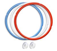 Lot de 3 joints d'étanchéité en silicone pour autocuiseurs de 5 l et 6 l | Joints de rechange en silicone de qualité alimentaire, joint résistant aux fuites, facile à installer, durable