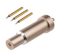 Lot de 3 lames à pointe fine de qualité supérieure + boîtier pour Maker 3/Maker/Explore 3/Air 2/Air/One, or, pour couper du vinyle pailleté/du carton/du similicuir/du foi/du vélin,