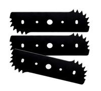 Lot de 3 lames de rechange pour débroussailleuse en acier à haute teneur en carbone compatibles avec Worx WG895 WG896 WA0034, Craftsman 71-86880, DeWalt DCED400, 50018386 - Netteté durable pour une