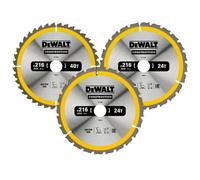 Lot de 3 lames de scie circulaire Ø216 mm - DEWALT DT1962-QZ