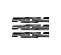 Lot de 3 Lames de Tondeuse à Gazon crantées pour Exmark 103-6401 103-6401-S