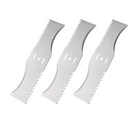 Lot de 3 lames de tondeuse à gazon électrique 150 mm