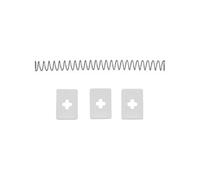 Lot de 3 languettes avec ressort pour dénoyauteur - - Blanc - Plastique