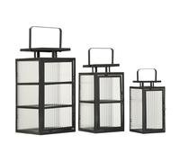 Lot de 3 Lanternes "Andromeda" 50cm Noir