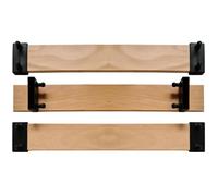 Lot de 3 lattes longueur 80 cm (800mm) largeur 53mm épaisseur 8mm avec 6 embouts, latte de lit, SCM Créations