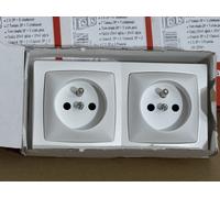 Lot de 3 - LEGRAND Otéo Double prise de courant 2P+T en saillie blanc - 086076