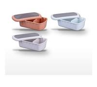 Lot de 3 lunch box 1L avec 3 ustensiles de cuisine Fackelmann Storage Beige|Bleu|Vert