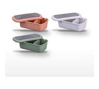 Lot de 3 lunch box 1L avec compartiments Fackelmann Storage Beige|Rouge|Vert