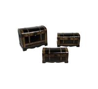 Lot de 3 malles British bois Atmosphera