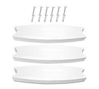 Lot de 3 marchepieds de rechange pour échelle de piscine de 22,9 cm de diamètre, pédales antidérapantes à pois, marches en plastique robuste pour hors sol et creusé