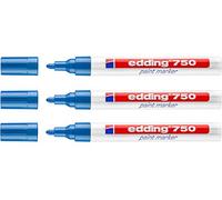 Lot de 3 marqueurs 750 par Edding Lot de 3 bleu clair