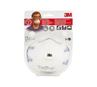 3M 8822 Lot de 3 Masques respiratoires filtrant coque avec soupape contre particules irritantes