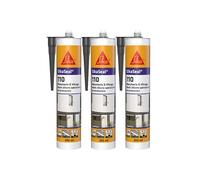 Lot de 3 mastic silicone SIKA SikaSeal 110 Menuiserie & Vitrage - Anthracite - 300ml