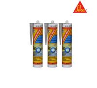 Lot de 3 mastic silicone SIKA Sikasil Pool - Joint pour piscine gris - 300ml