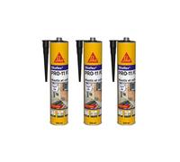 Lot de 3 mastics colles SIKA Sikaflex PRO 11 FC Purform - Noir - 300ml - 659664