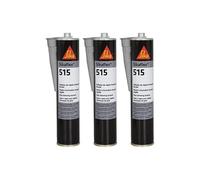 Lot de 3 mastics d'étanchéité universel pour véhicules industriels - SIKA Sikaflex 515 - Gris clair - 300ml