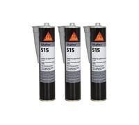 Lot de 3 mastics d'étanchéité universel pour véhicules industriels - SIKA Sikaflex 515 - Gris clair - 300ml