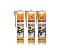 Lot de 3 mastics silicone SIKA Sikaseal-185 Menuiserie - Beige pierre - 300ml