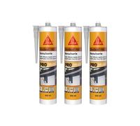 Lot de 3 mastics silicone SIKA Sikaseal-185 Menuiserie - Blanc PVC - 300ml