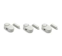 Lot de 3 mini alarmes intrusion VELLEMAN - Facile à poser - Pile - Blanc