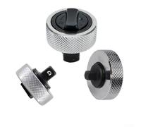 Lot de 3 mini clés à cliquet pour les espaces restreints, outils à douille de paume en acier avec entraînement 1/4", 3/8", 1/2", mécanisme d'engrenage réversible à poignée moletée pour les tâches de