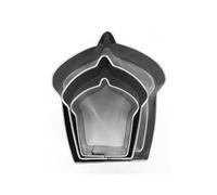 Lot de 3 minis emporte-pièces Cupcake, Inox alimentaire, 2 cm, 3 cm, 4 cm