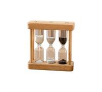 Lot de 3 minuteurs en bois avec sablier - Minuterie de sable 1+3+5 ou 3+5+7 minutes pour cuisiner, salle de t gestion du temps - Décoration de bureau rétro sans piles (B 1+3+5)