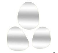 Lot de 3 miroirs organiques ""Lida"" L32/44,5/47cm or - Atmosphera Créateur d'intérieur